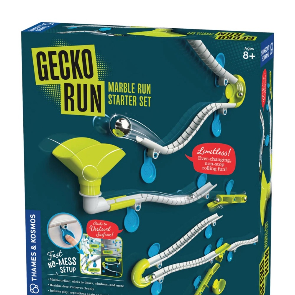 Thames & Kosmos Gecko Run Marble Run Starter Set - Green and Blue